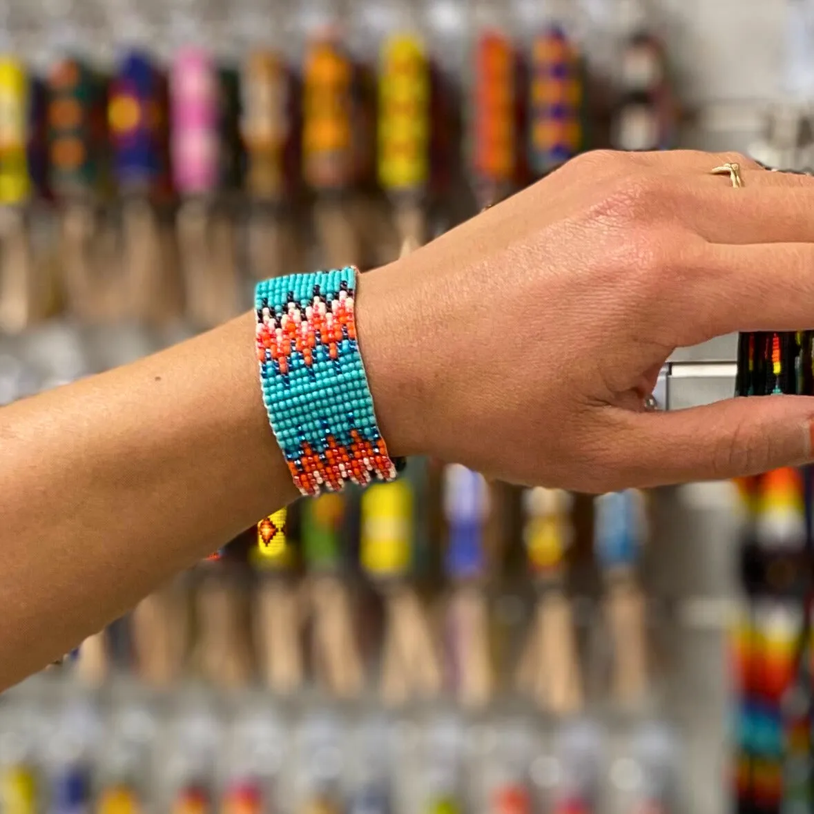 12 Pack Handcrafted Southwest Beaded Bracelets! Only $3.25 ea!