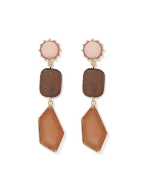 Ally Natural Stone Drop Earrings