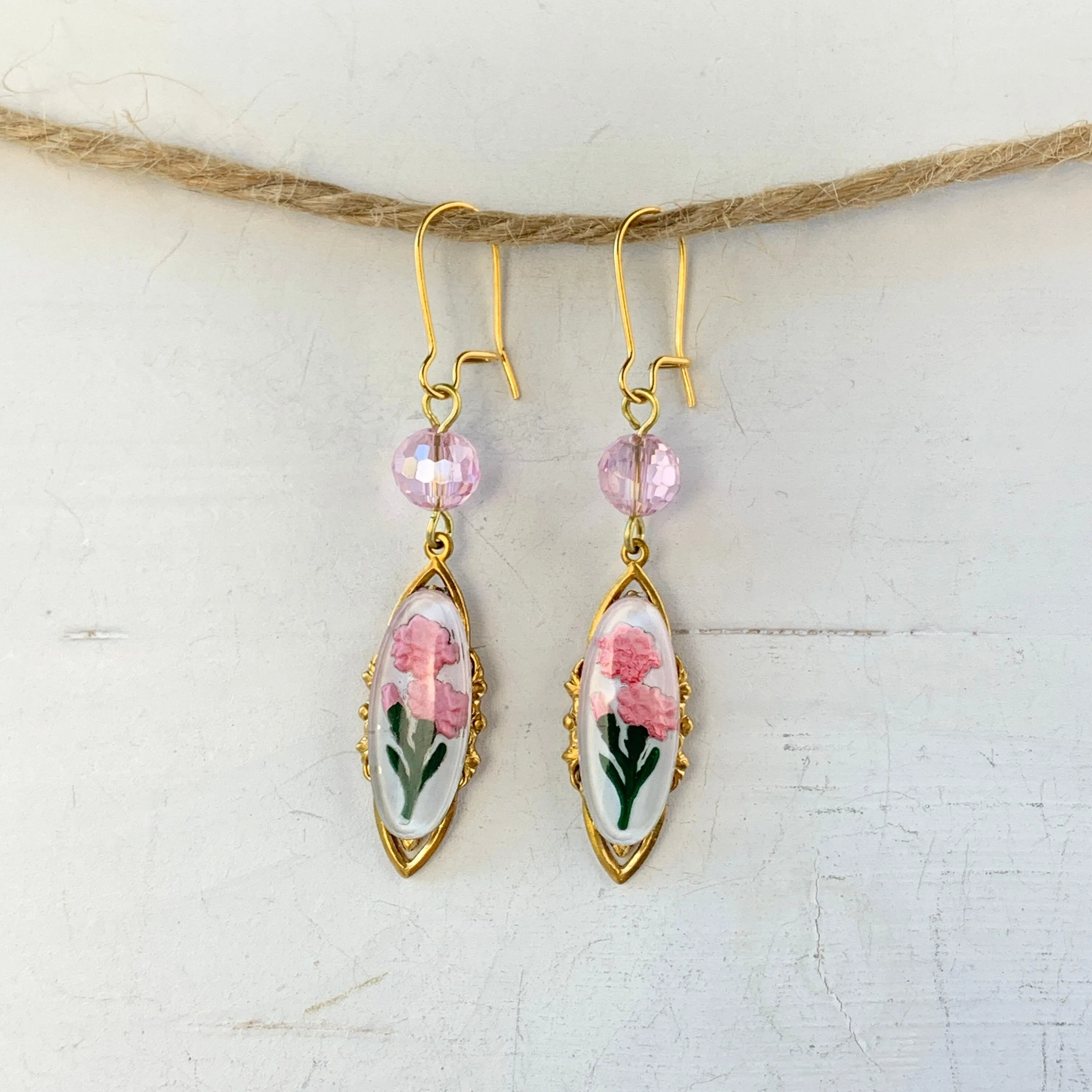 April Showers Earrings in Carnation