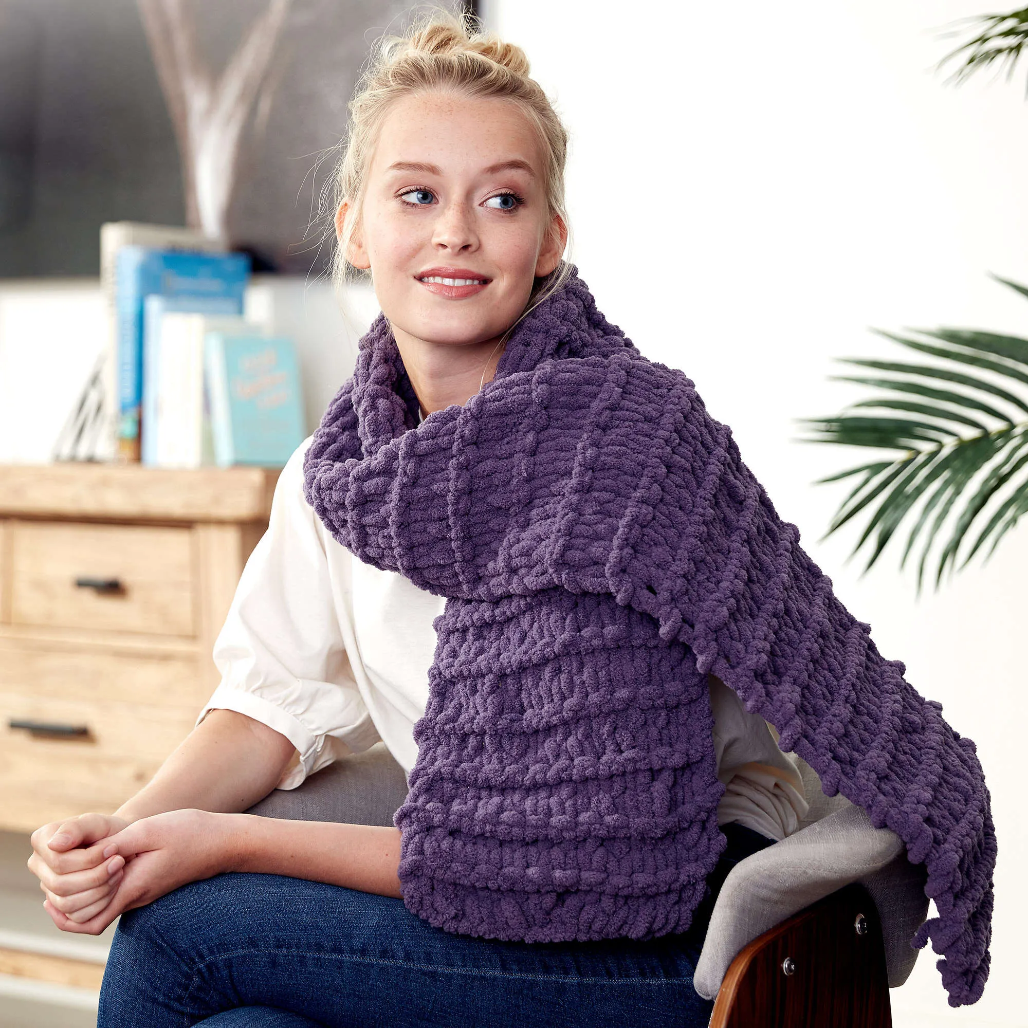 Bernat Craft Alize EZ Garter Scarf