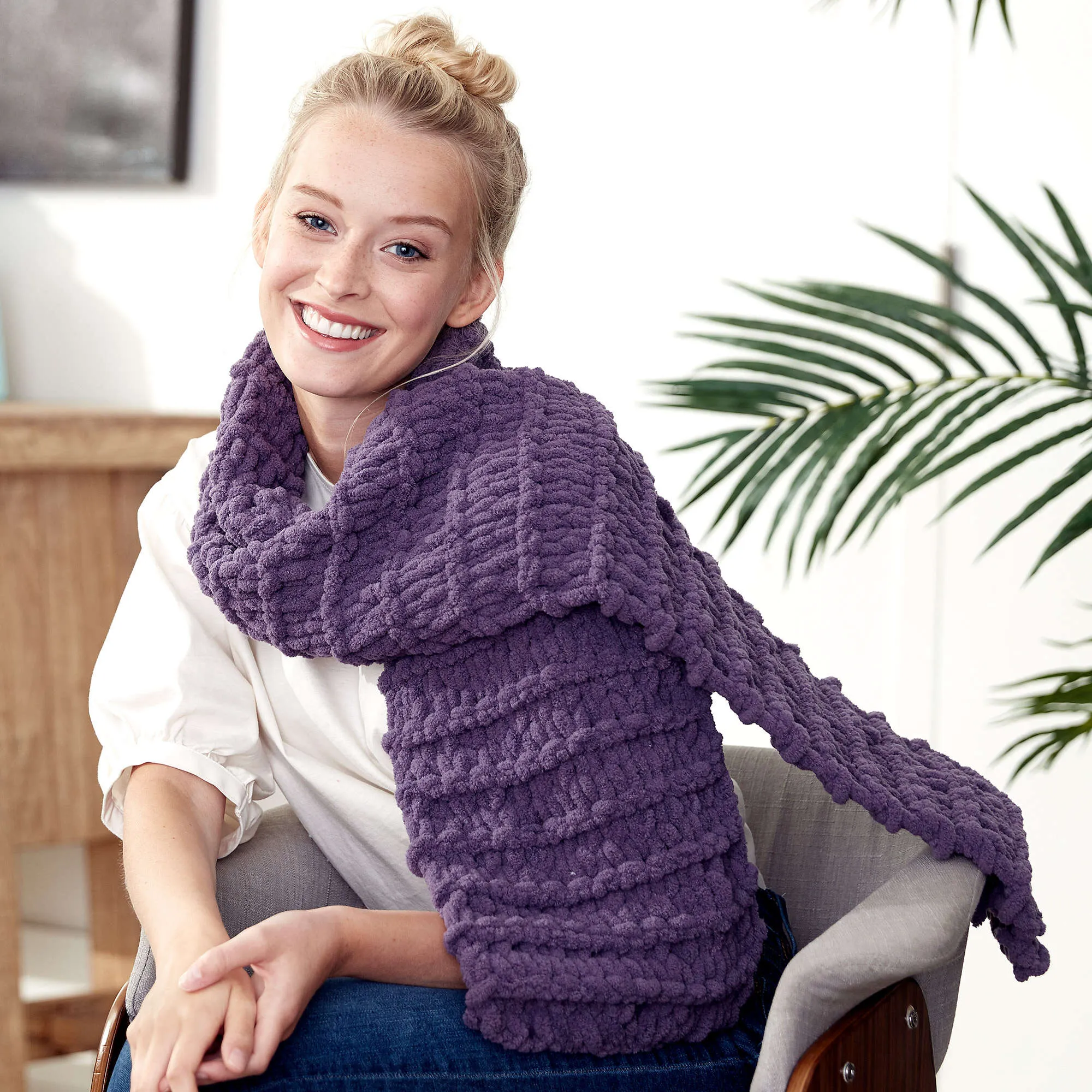 Bernat Craft Alize EZ Garter Scarf