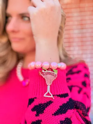 Blush Martini Breeze Embellished Bracelet