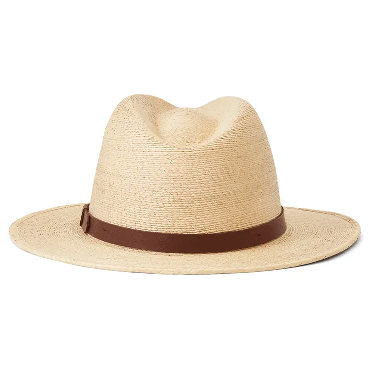 Brixton Messer Straw Fedora - Natural