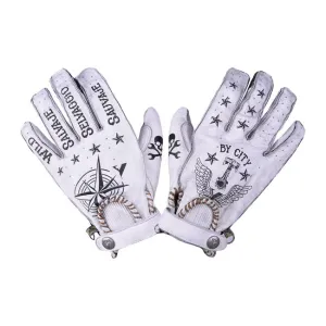 ByCity Second Skin Gloves White Tattoo