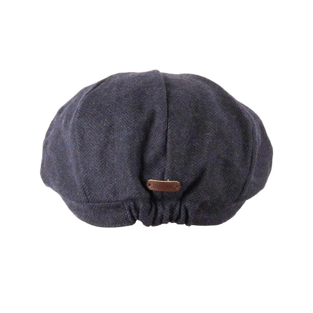 Carlyle Tweed Herringbone Newsboy Cap