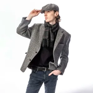 Carlyle Tweed Herringbone Newsboy Cap