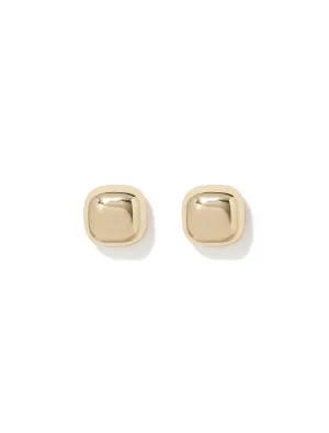 Claire Curved Square Stud Earrings