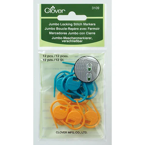 Clover Locking Stitch Markers - available in two sizes