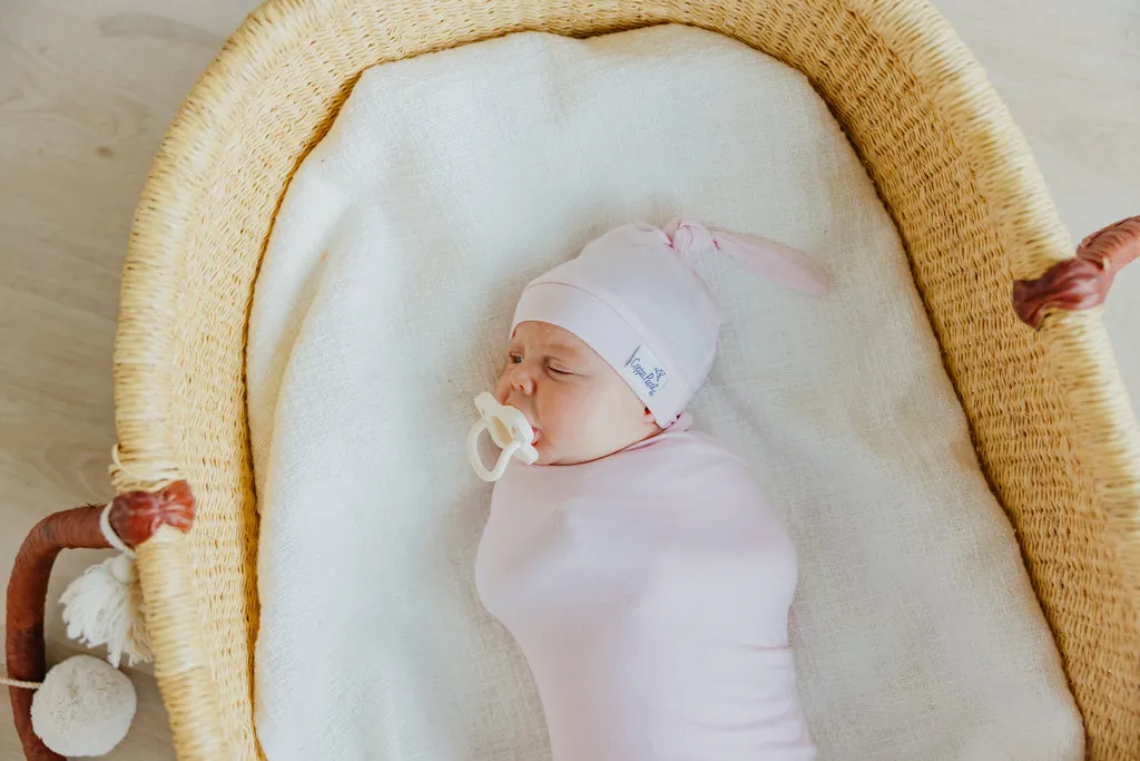 Copper Pearl Newborn Top Knot Hat | Blossom