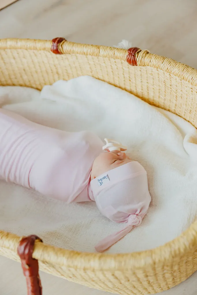 Copper Pearl Newborn Top Knot Hat | Blossom