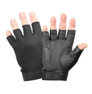 Fingerless Stretch Fabric  Duty Gloves