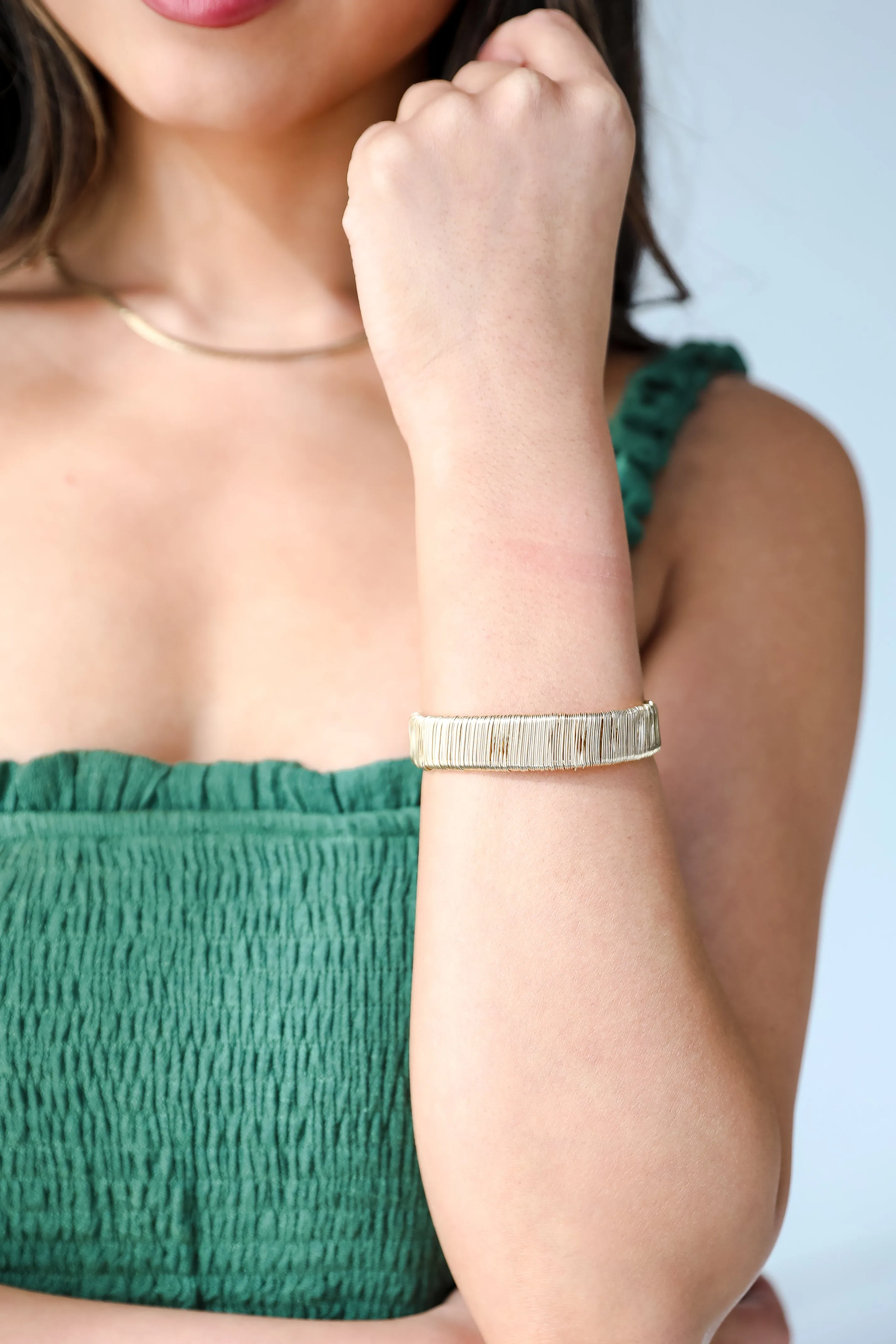 Gia Gold Cuff Bracelet