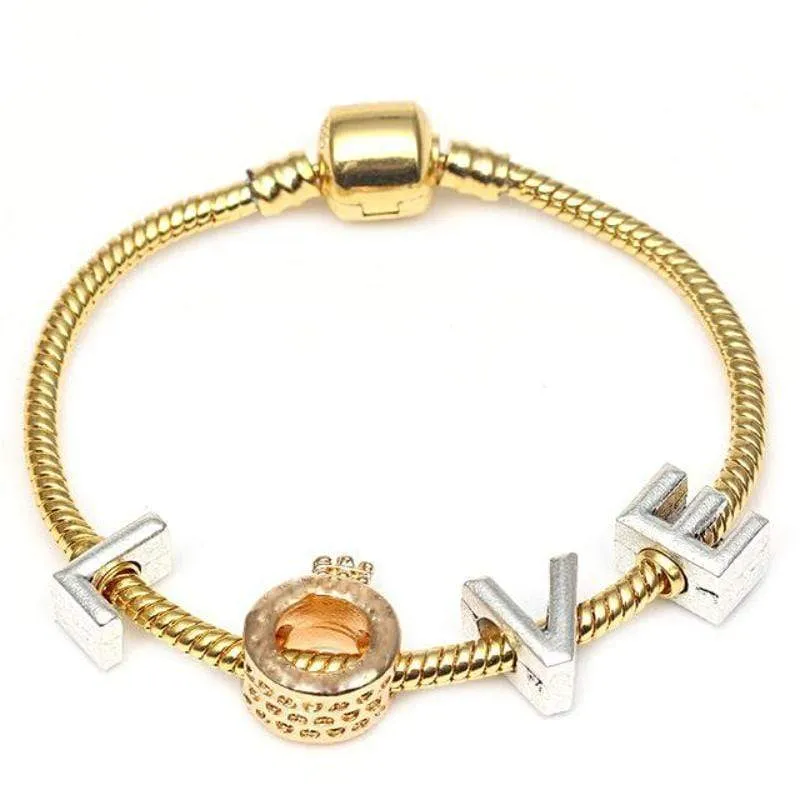 Golden Pan Charm Bracelets