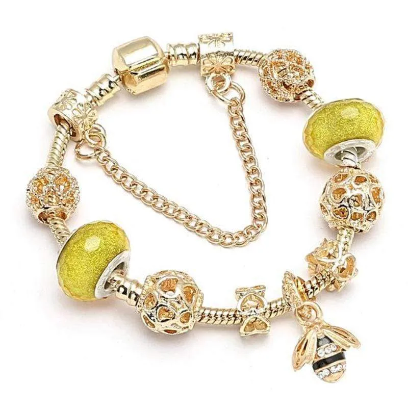 Golden Pan Charm Bracelets