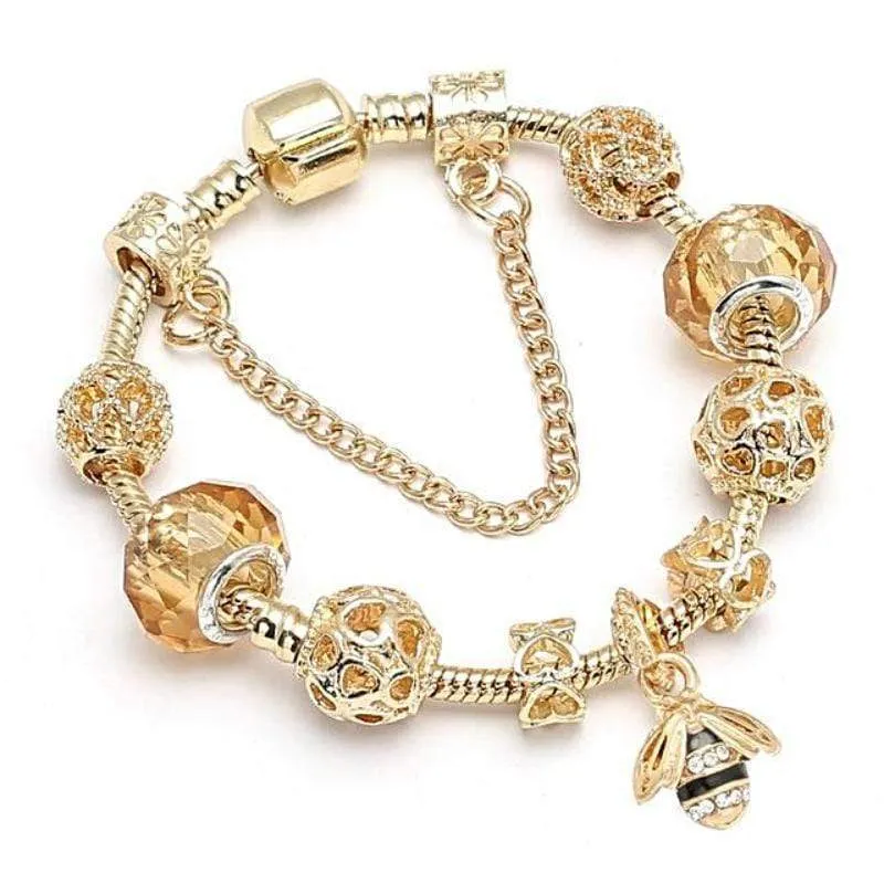 Golden Pan Charm Bracelets