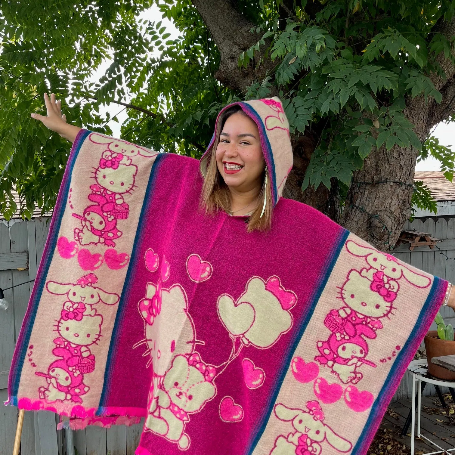 Hello Kitty Poncho - Adult Size