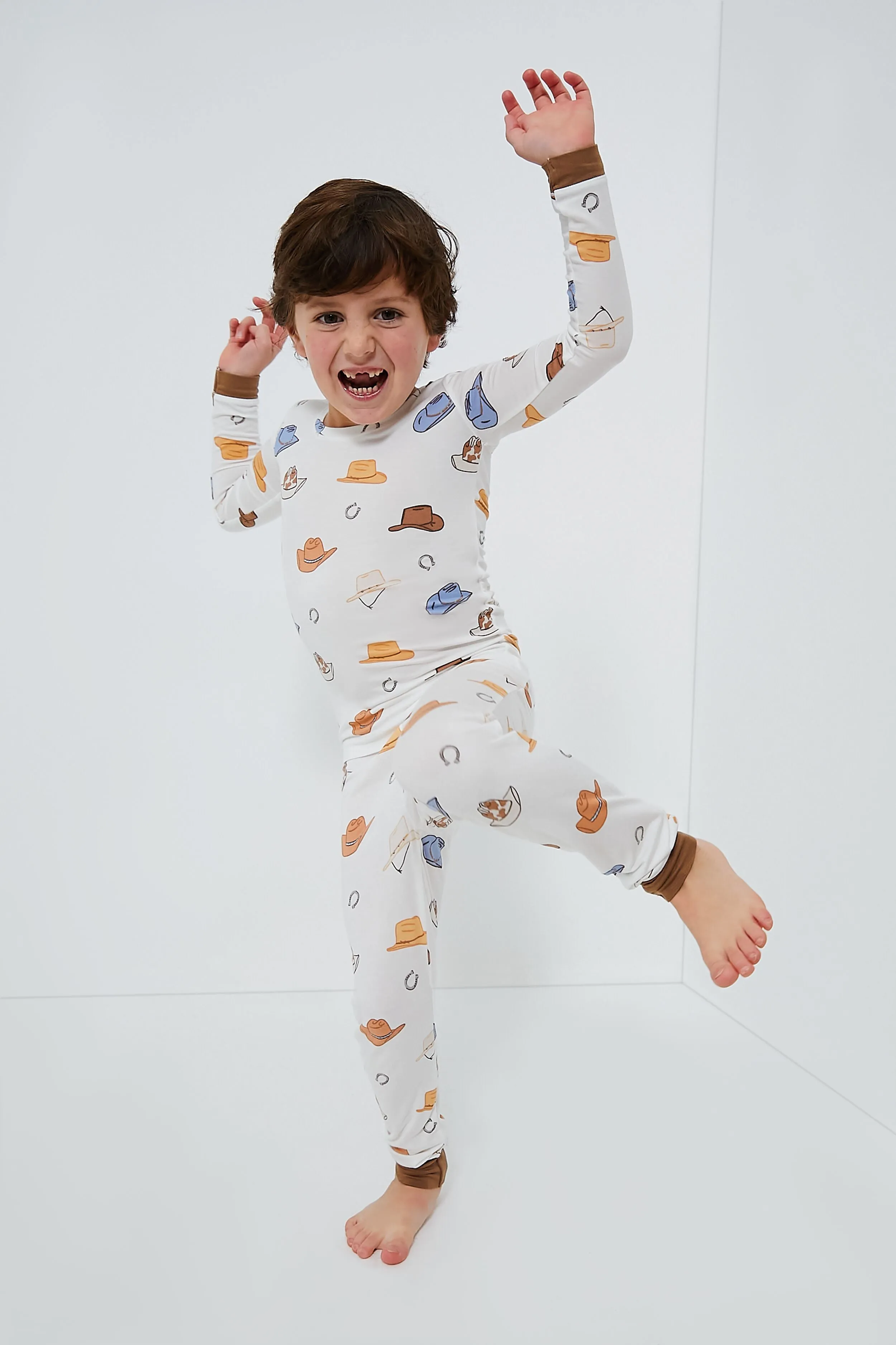 Kids Cowboy Hats Lounge Wear Set