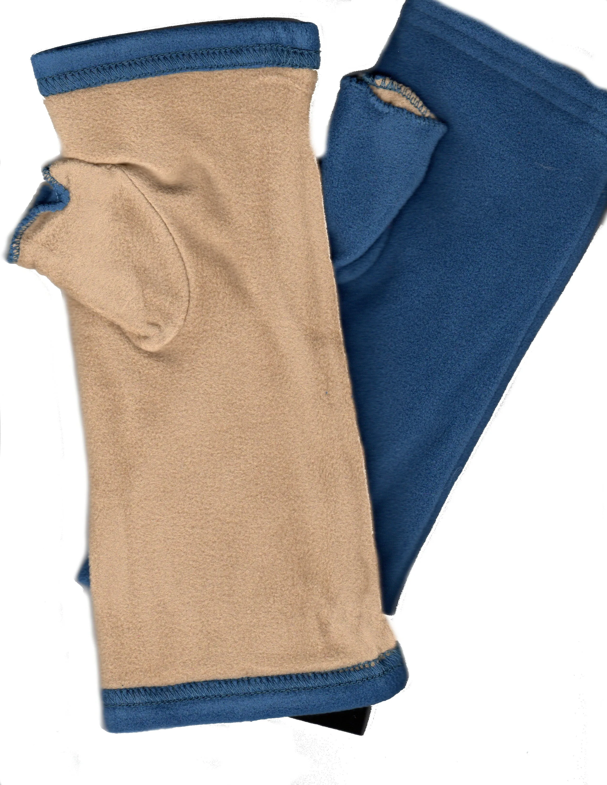 Lauer Reversible Microfleece Fingerless Gloves