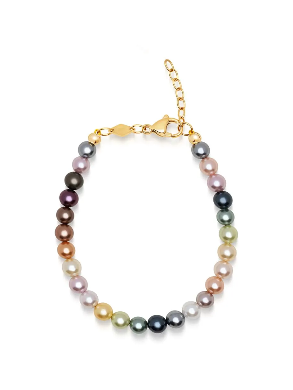 Men's Pastel Pearl Bracelet