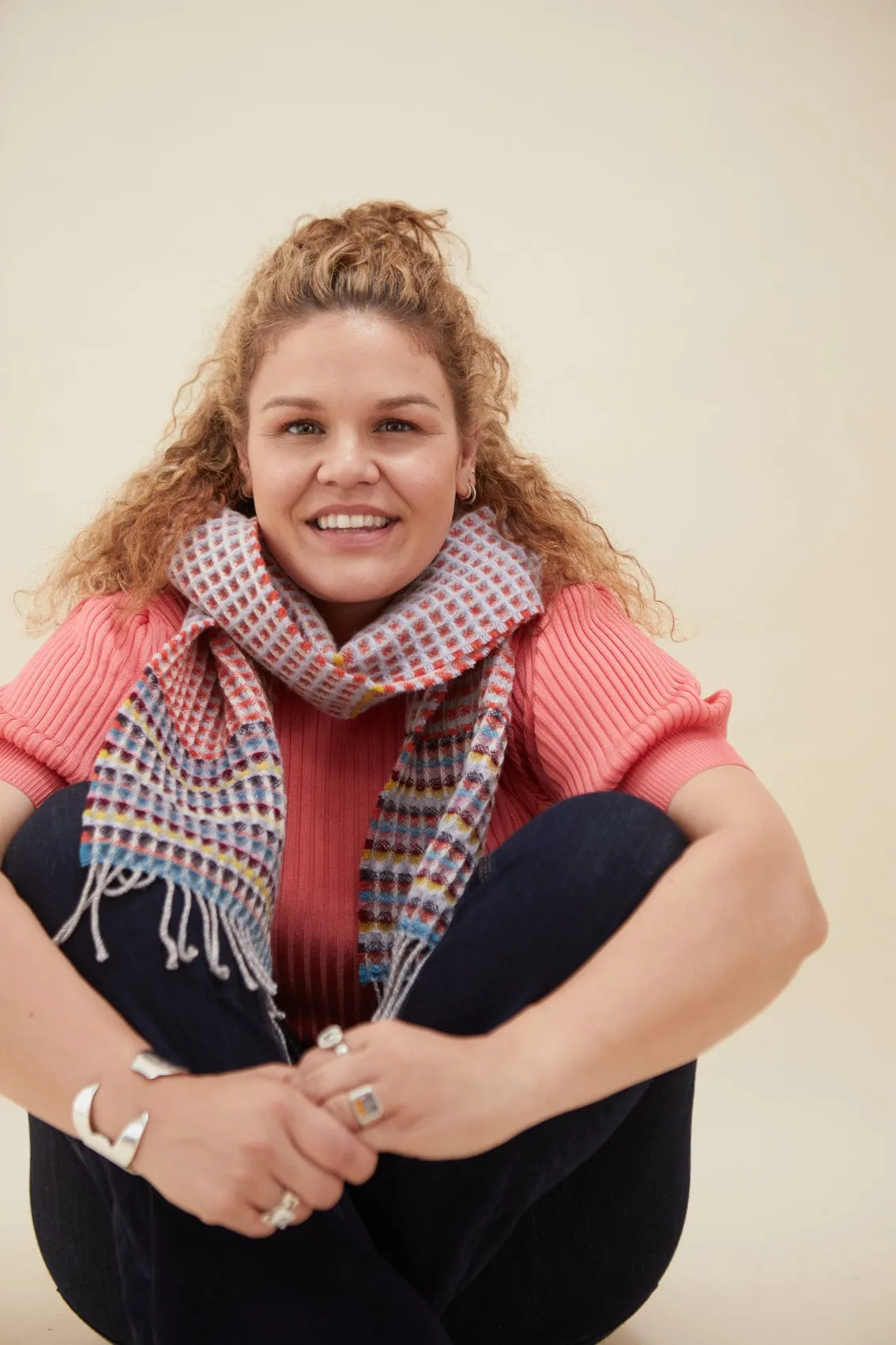 Merino Lambswool Diffusion Scarf | Voltaire Blossom