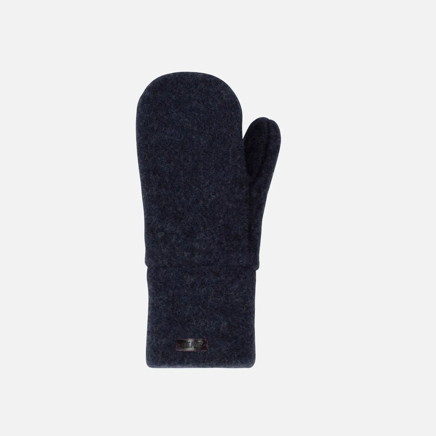 Merino Wool Fleece Mittens - Dark Blue