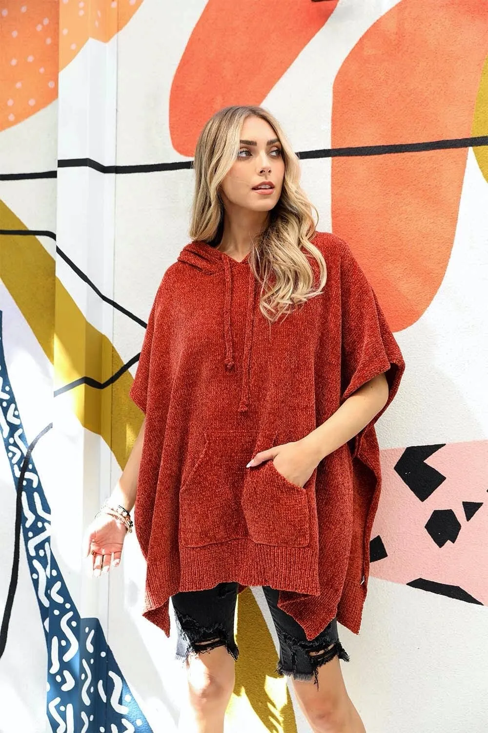 Modernized Hooded Poncho