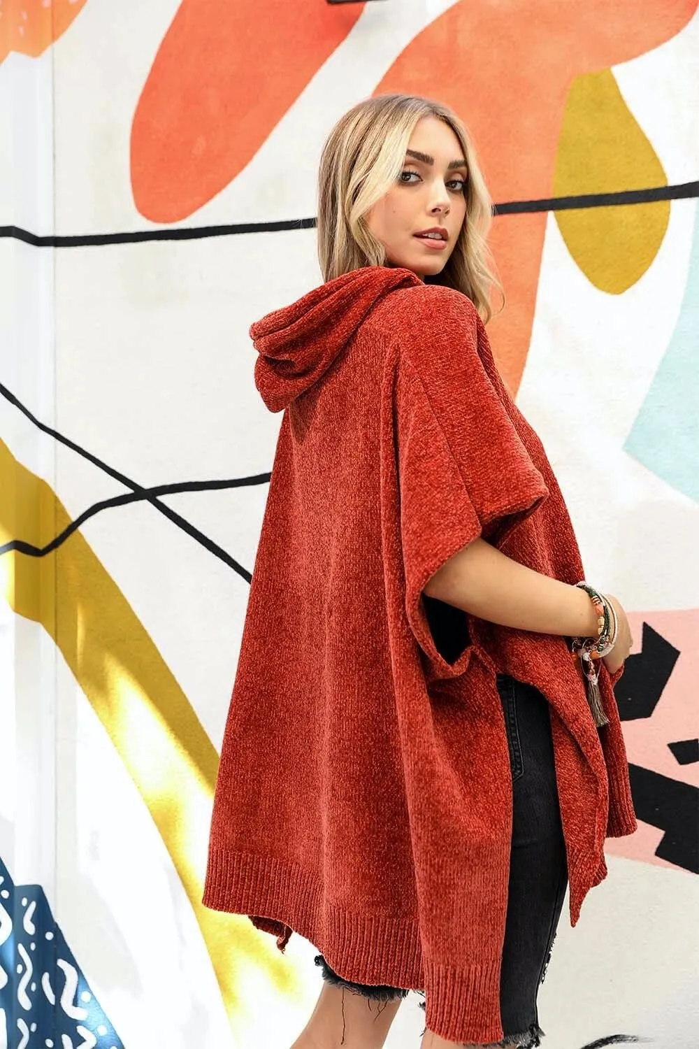 Modernized Hooded Poncho