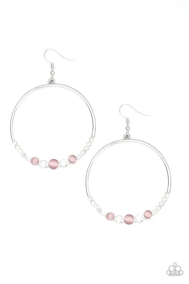 Paparazzi Earring ~ Dancing Radiance - Pink