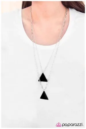 Paparazzi Necklace ~ Black Bermuda - Black