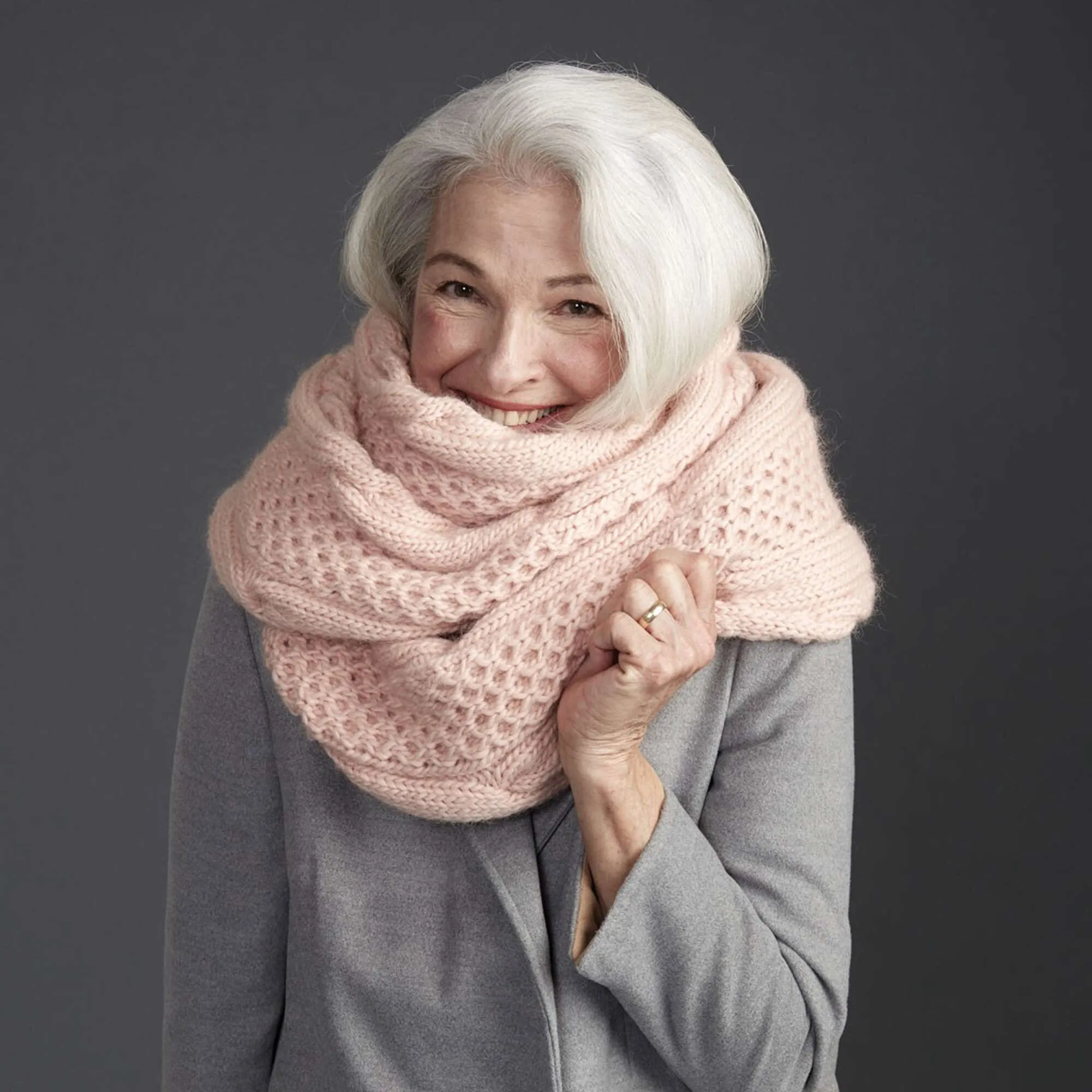 Patons Honey Comb Twist Knit Super Scarf