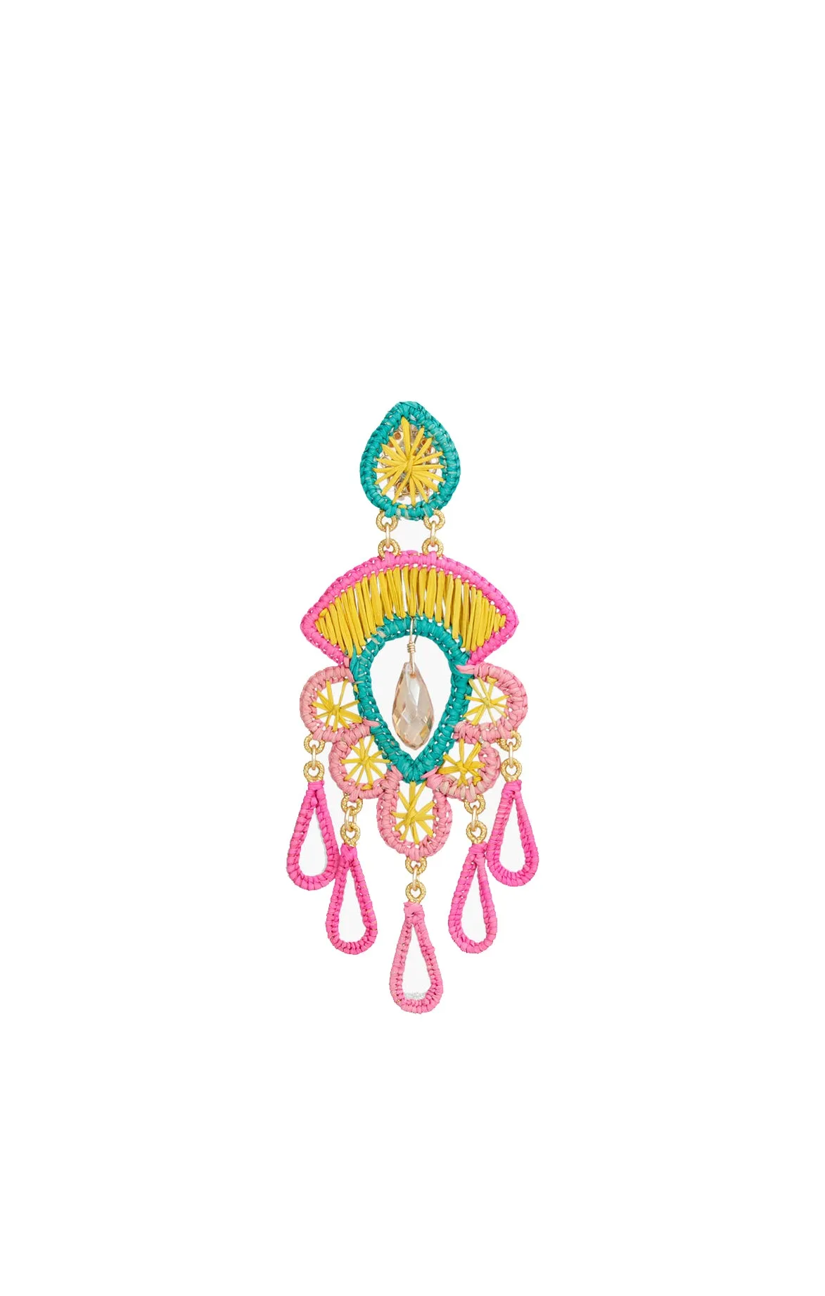 Pink Statement Summer Drop Earrings