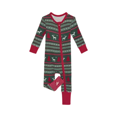 Posh Peanut Holiday Fair Isle Convertible One Piece