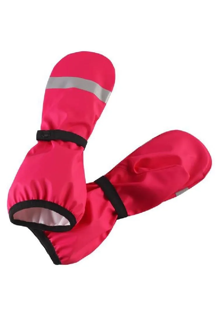 Puro Knit Lined Rain Mittens: Candy Pink