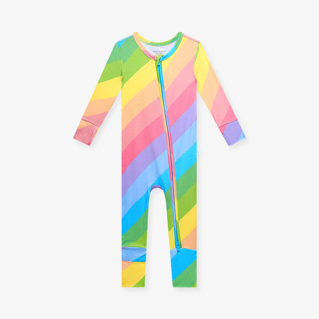 Rainbow Stripe Convertible One Piece