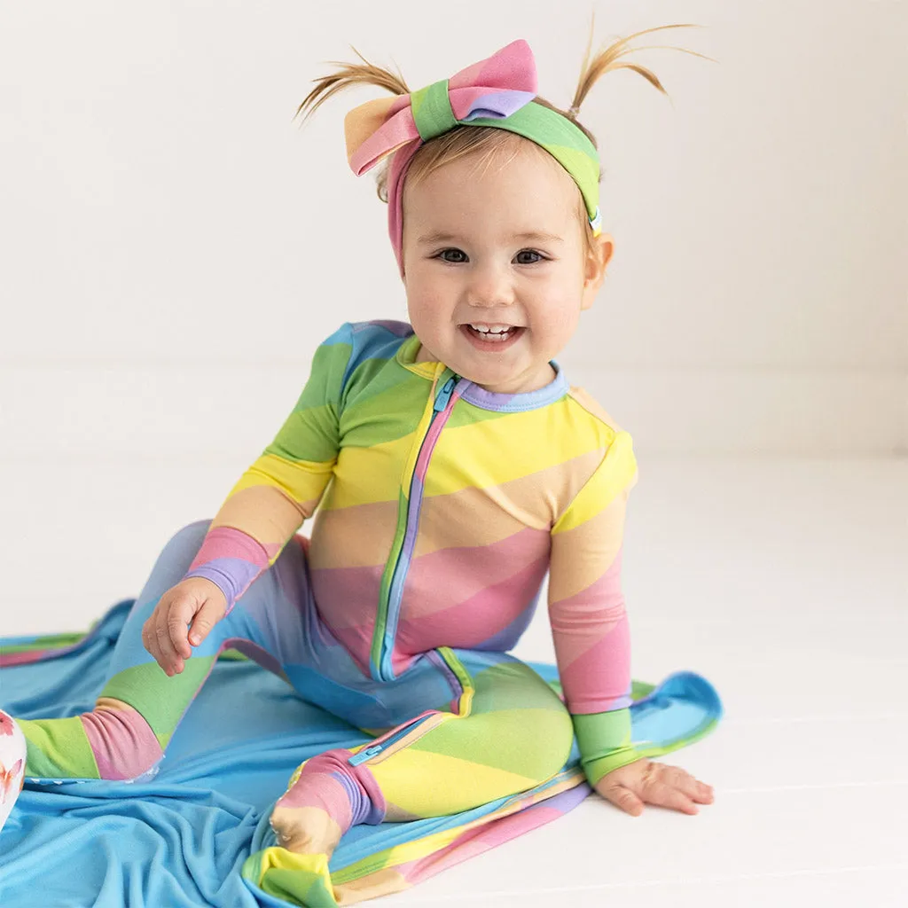 Rainbow Stripe Convertible One Piece