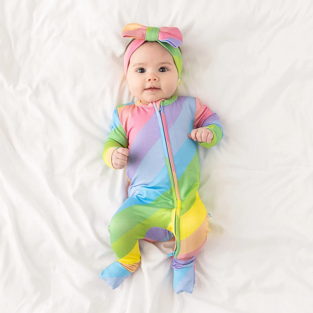 Rainbow Stripe Convertible One Piece