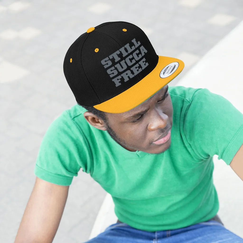 Still Succa Free - Grey Letters - Snapback #VezzyWorld