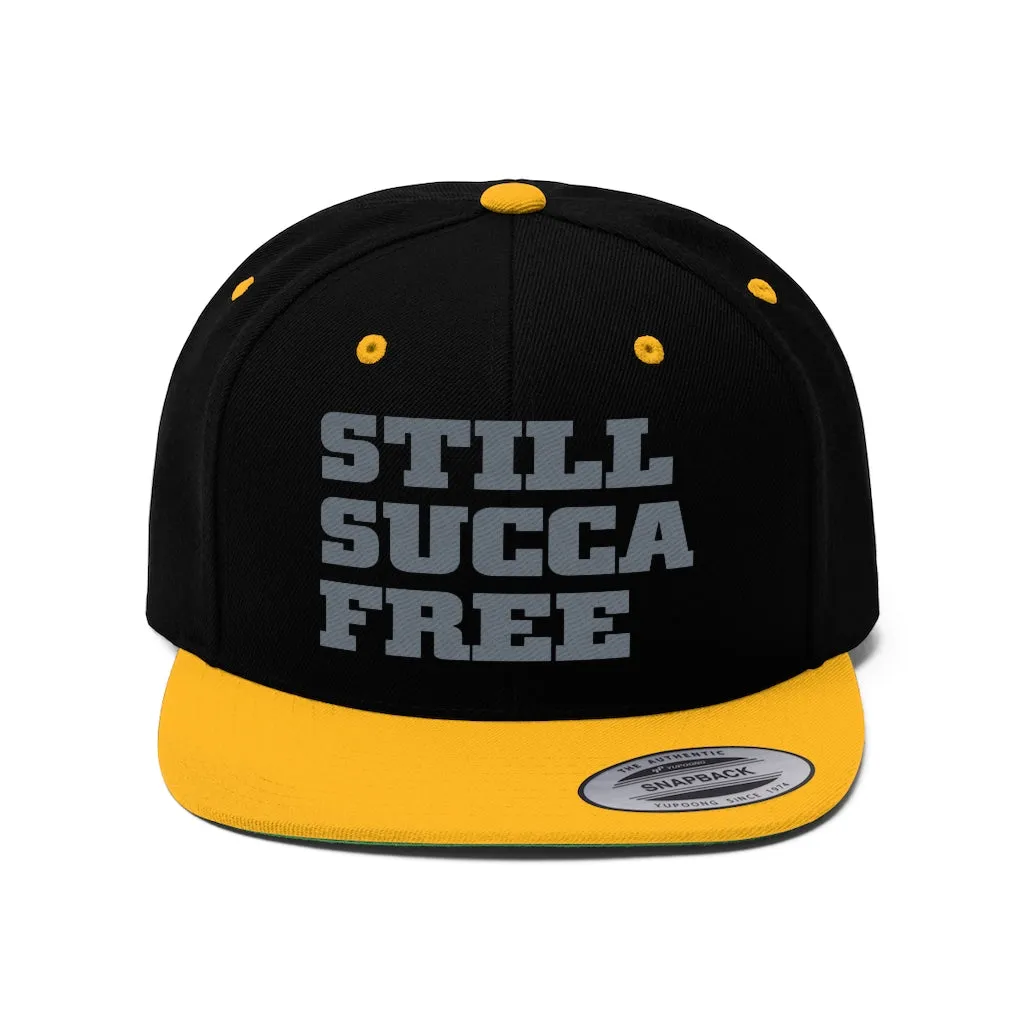 Still Succa Free - Grey Letters - Snapback #VezzyWorld