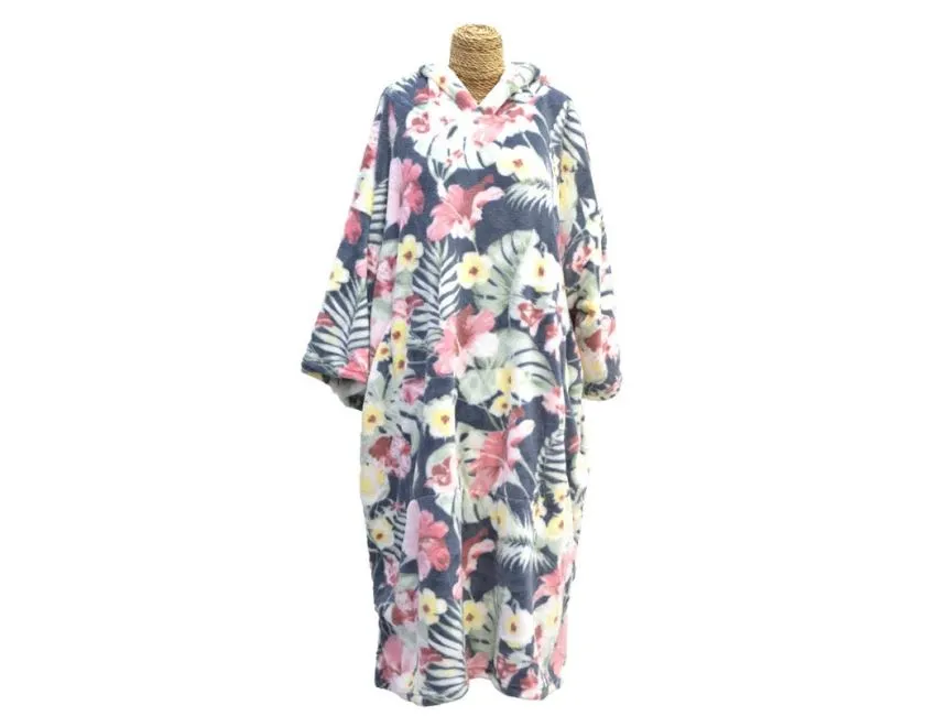 Tls Kids 140 Unisex Flower Surf Poncho