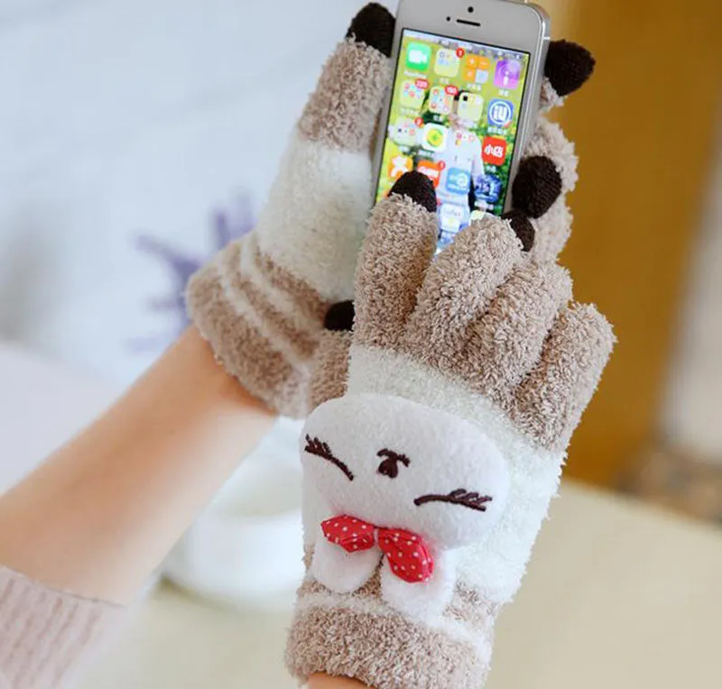 Touch Screen Kawaii Mittens