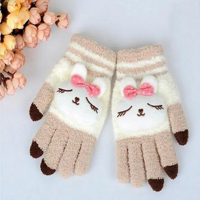 Touch Screen Kawaii Mittens