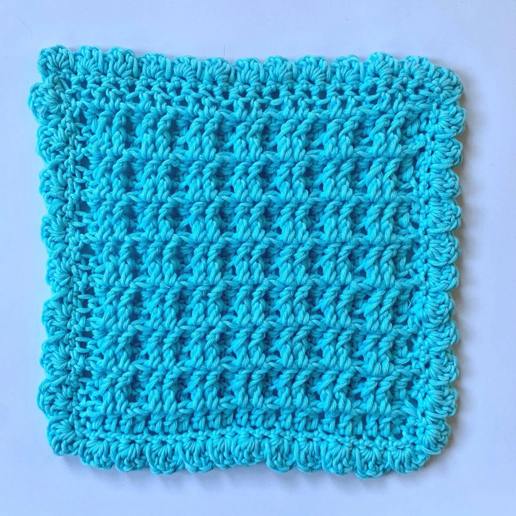 Waffle Stitch Washcloth Pattern