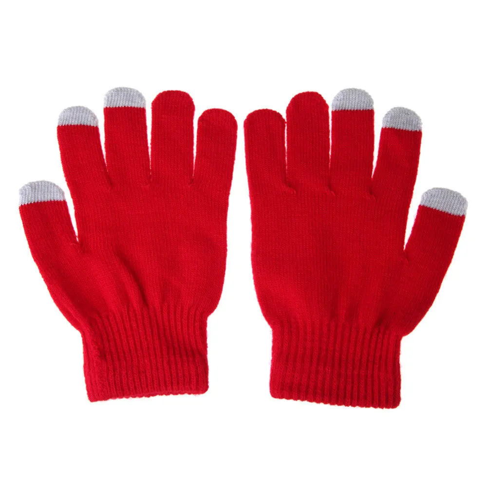 Women Men Touch Screen Soft Cotton Winter Gloves Warmer Smart For All phones