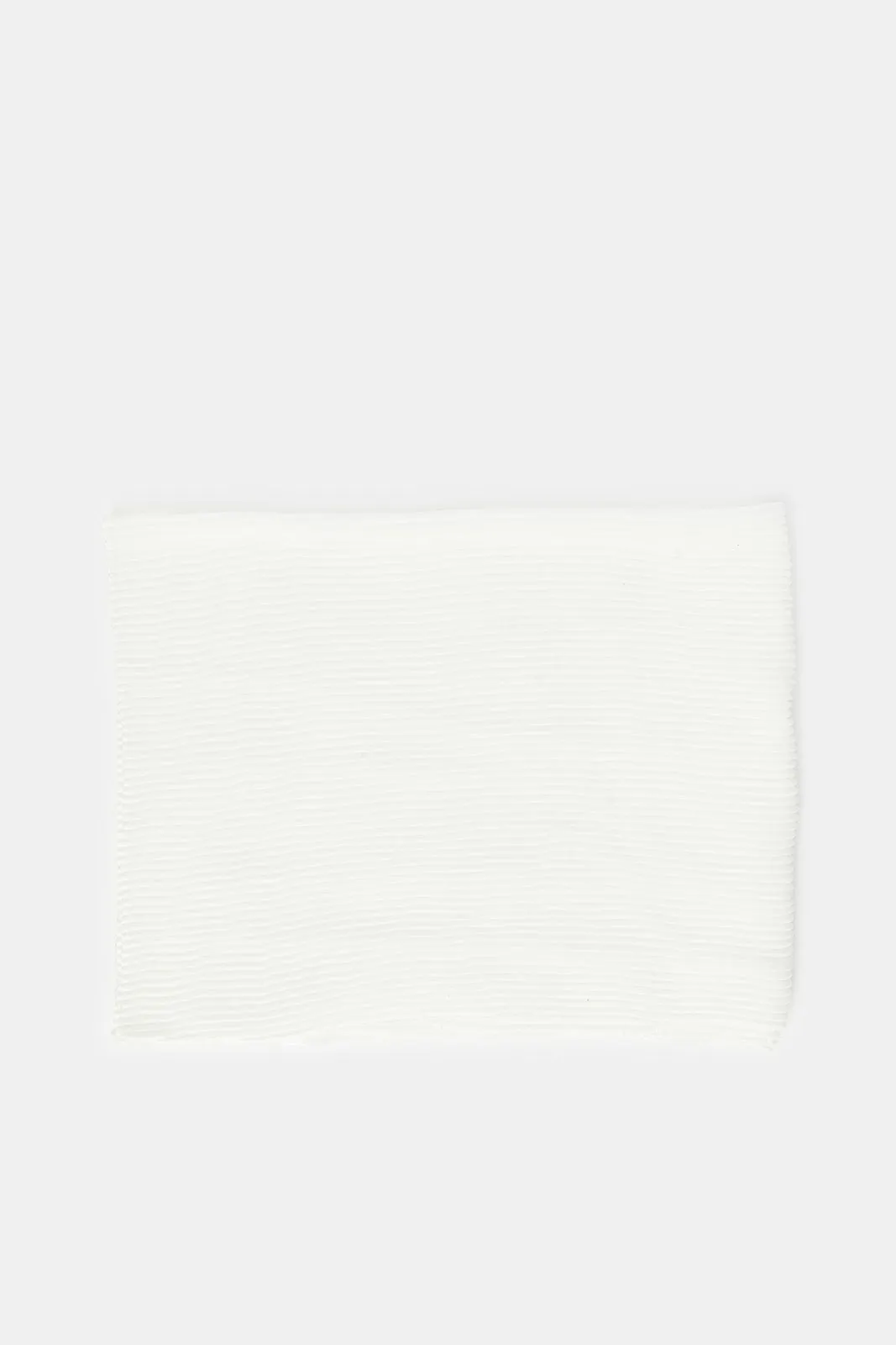 Women White Textured Scarf