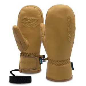 Women's Gsou Snow All-Mountain Leather Snowboard Mittens